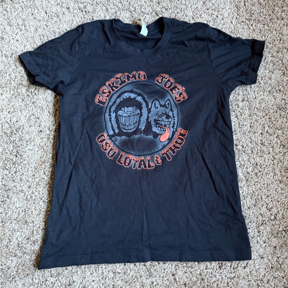 Eskimo Joes T-Shirt Youth Medium Oklahoma State Cowboys OSU Black Bullet Kids